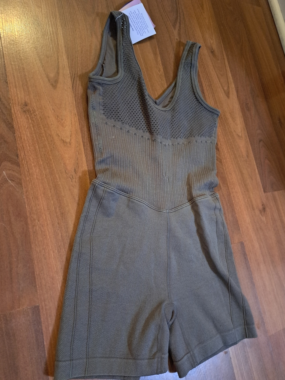 JoyLab Brown Ribbed Sleeveless Romper - Picture 5 of 6